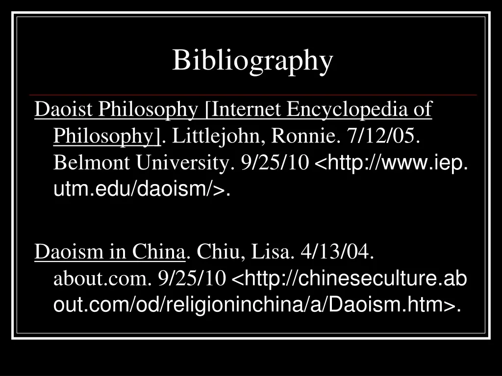 bibliography