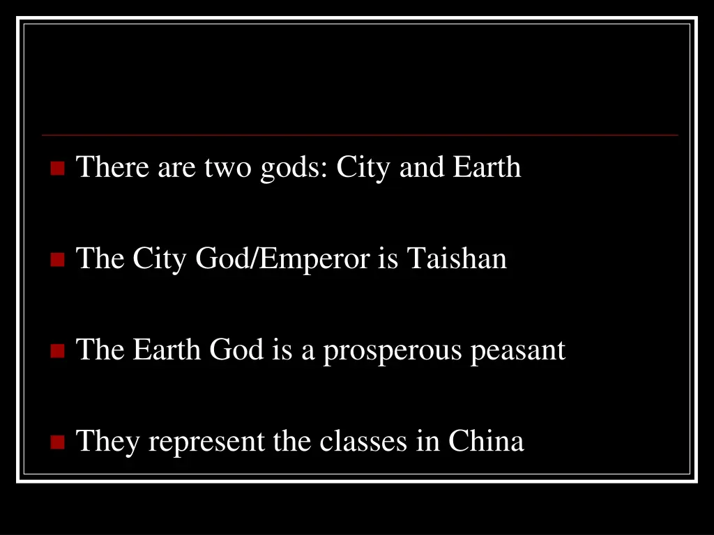there are two gods city and earth