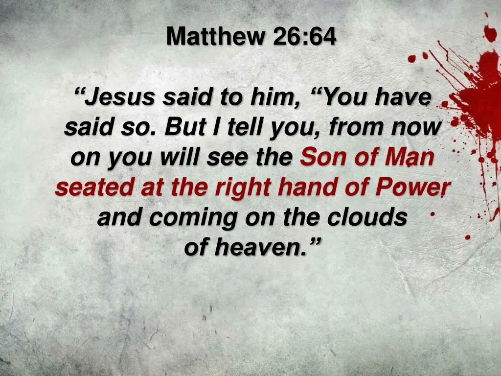 matthew 26 64