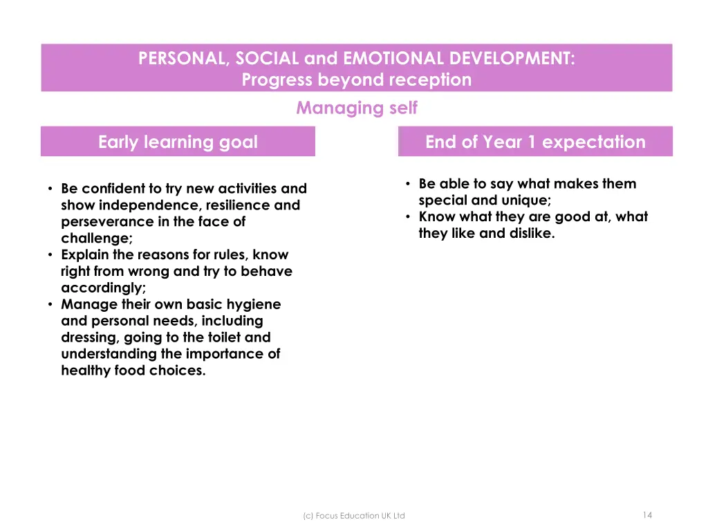 personal social and emotional development 6