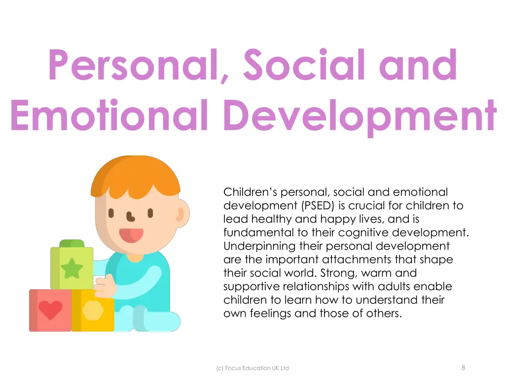 personal social and emotional development