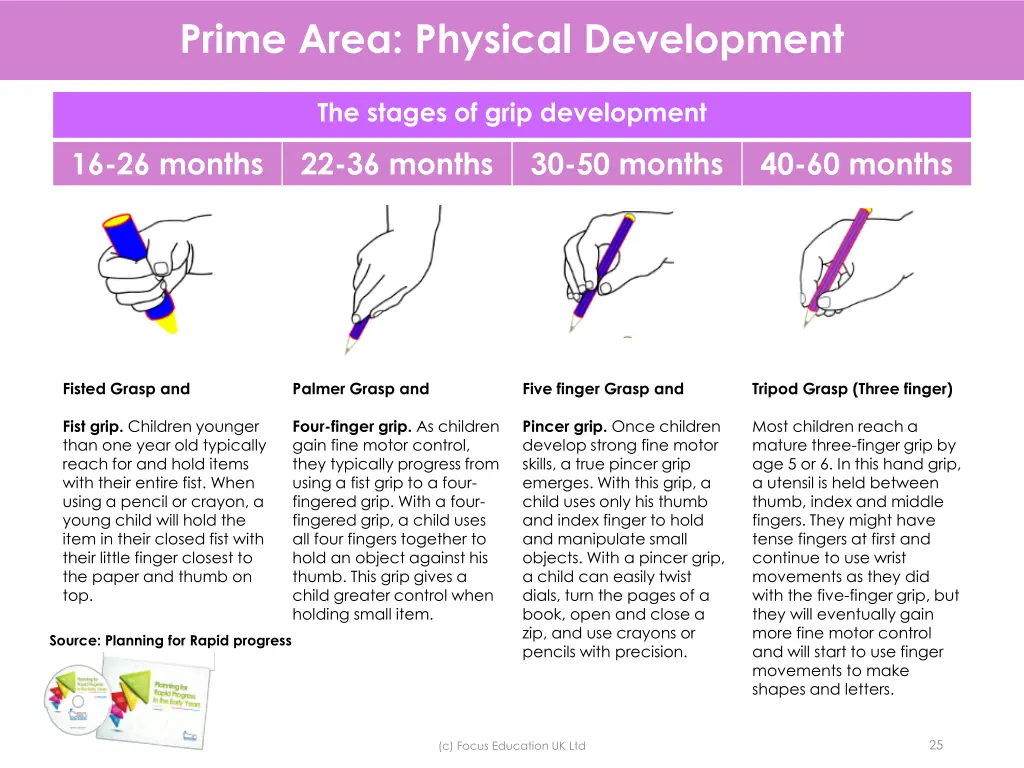 prime area physical development