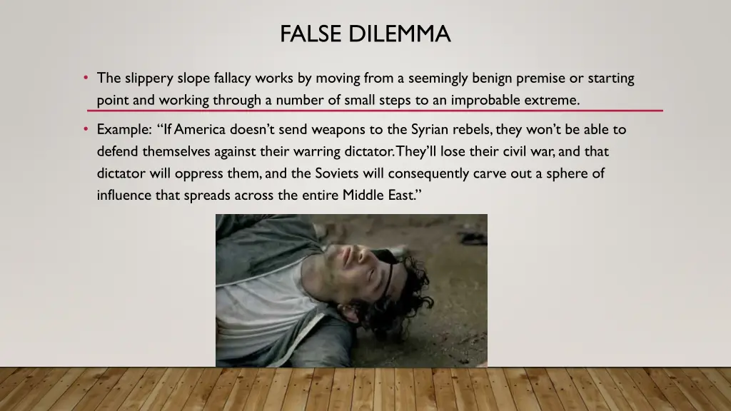 false dilemma