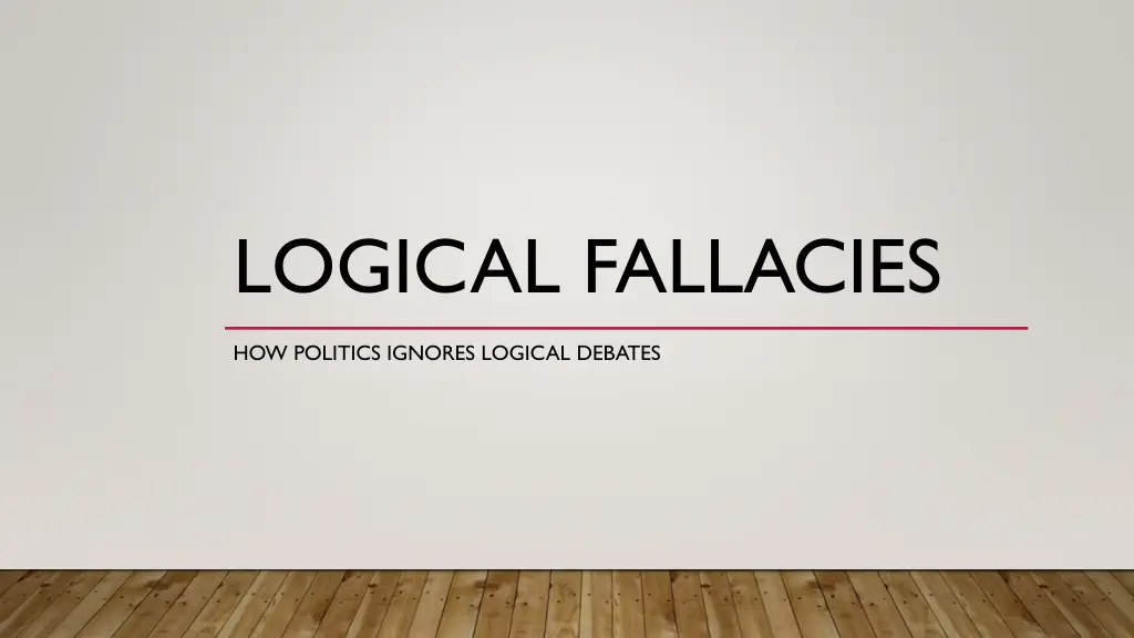logical fallacies
