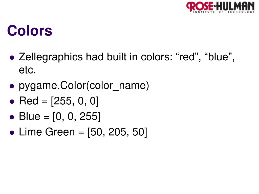 colors