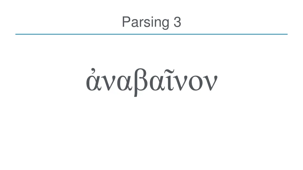 parsing 3
