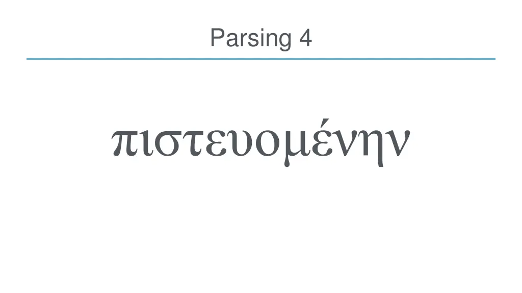 parsing 4