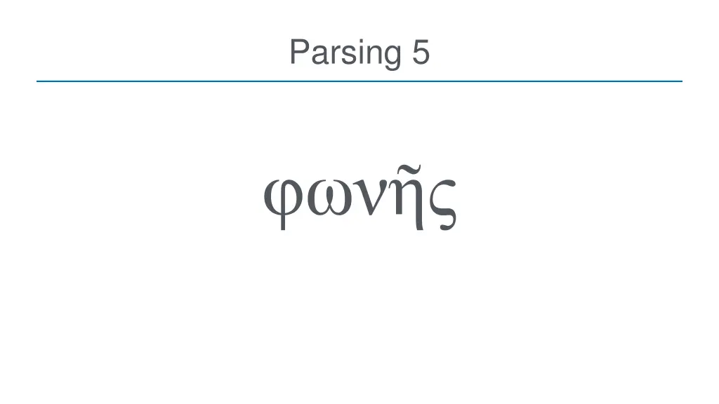 parsing 5