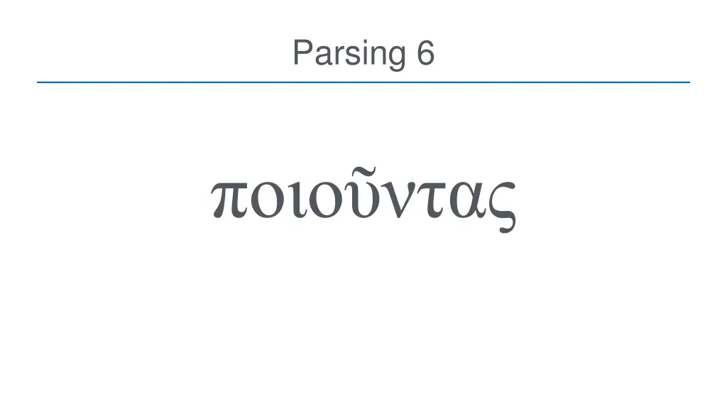 parsing 6