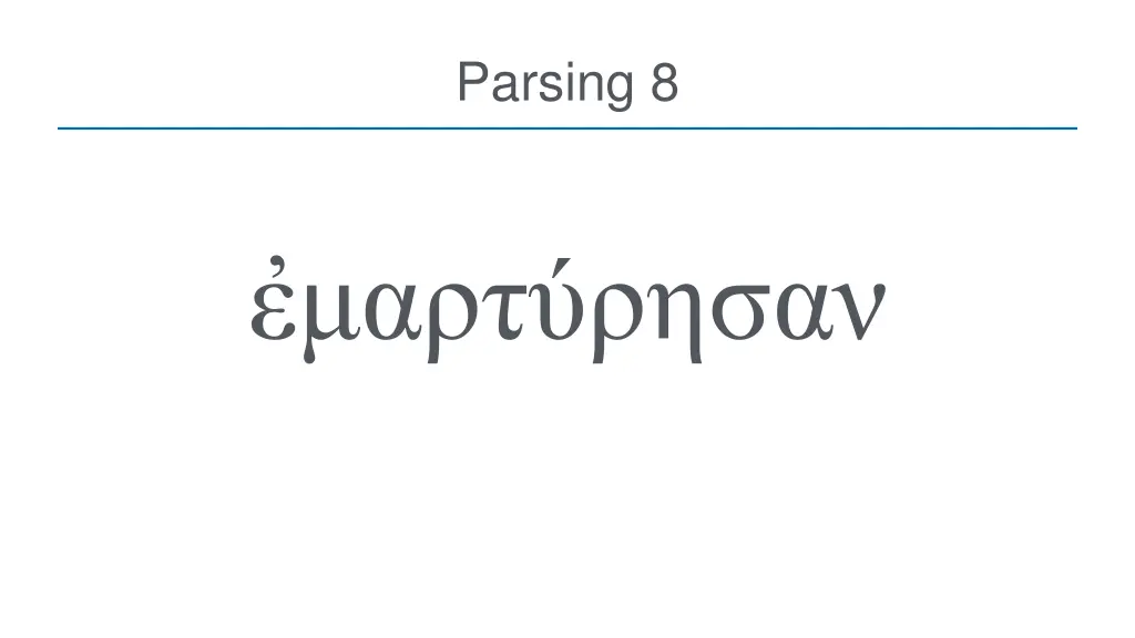 parsing 8