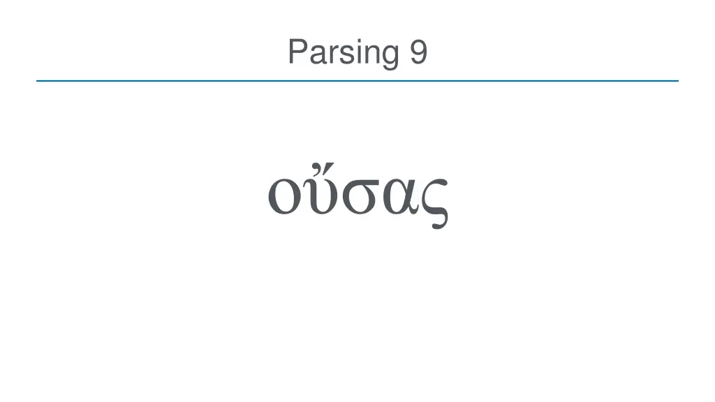 parsing 9