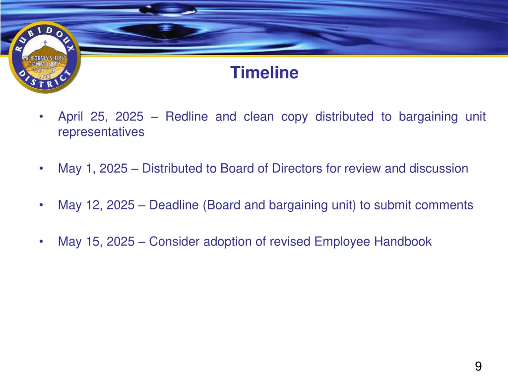 timeline