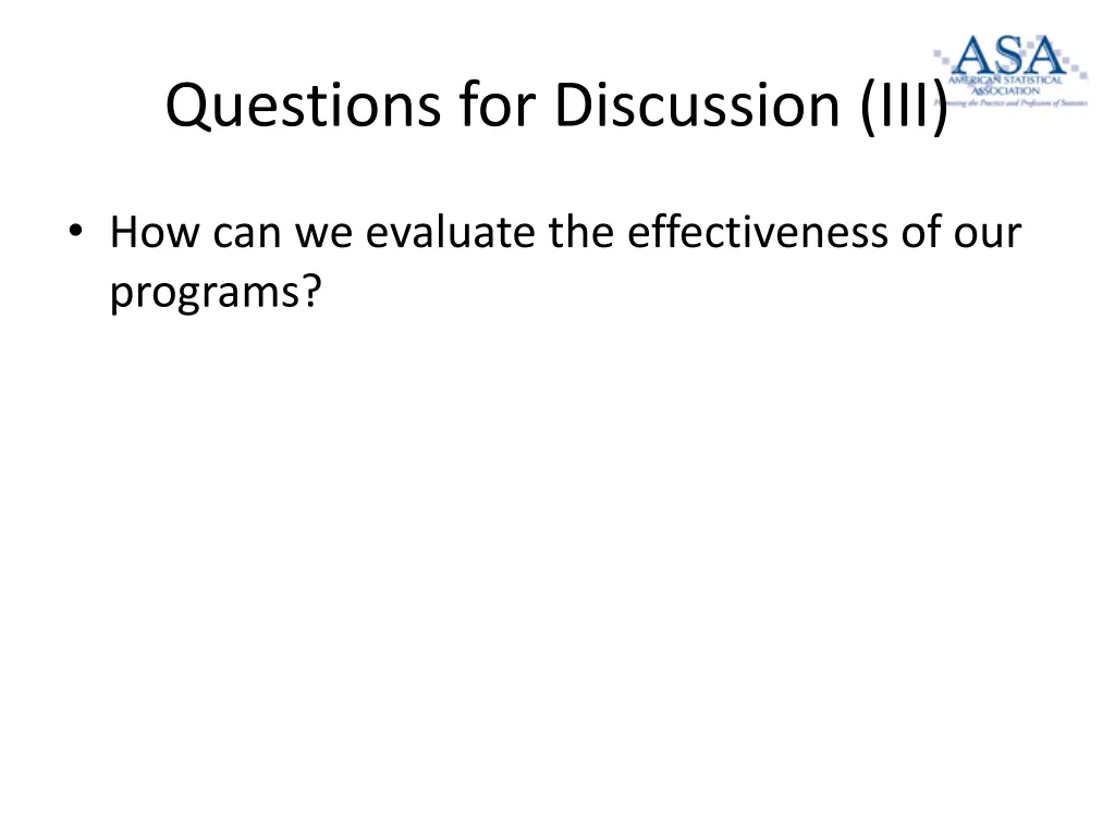 questions for discussion iii