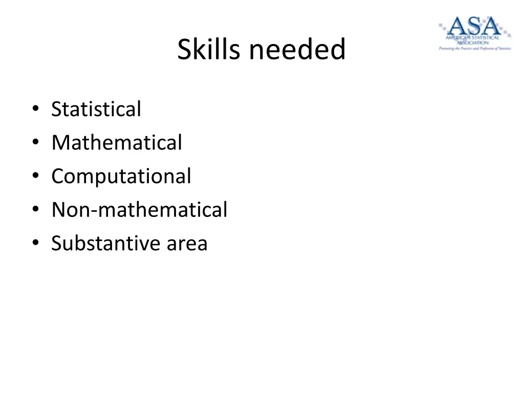 skills needed