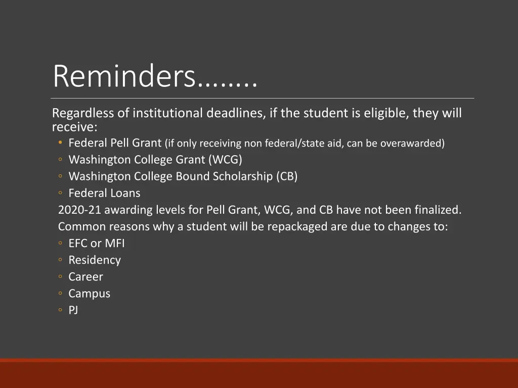 reminders