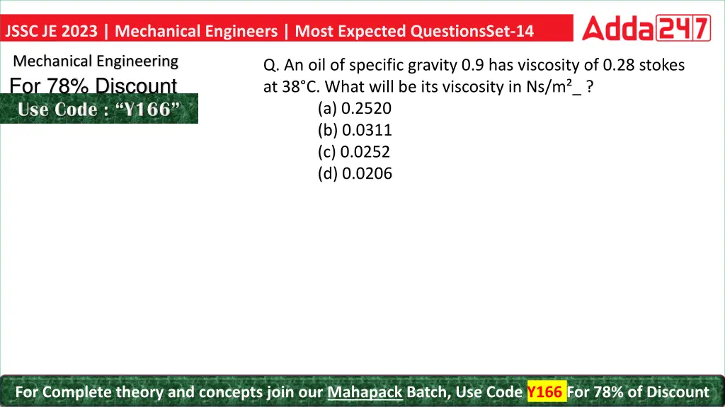 jssc je 2023 mechanical engineers most expected 9