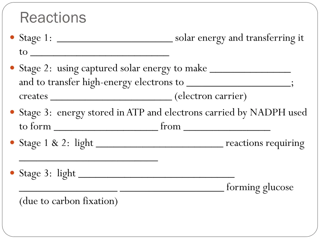 reactions