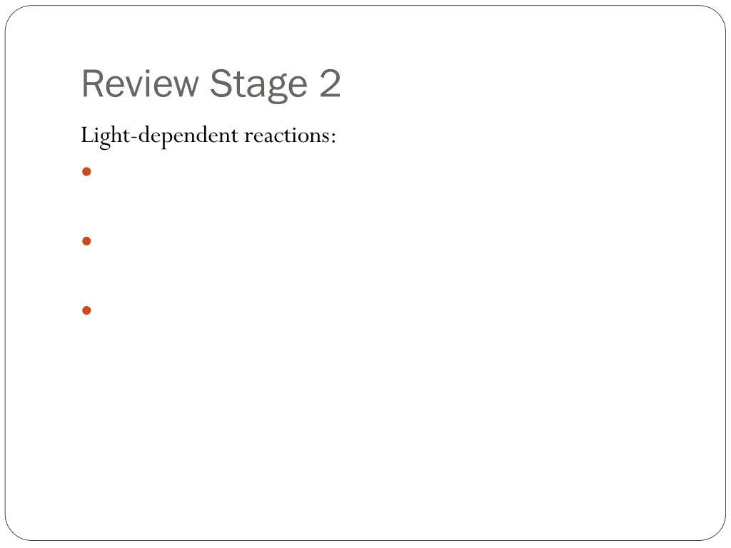 review stage 2