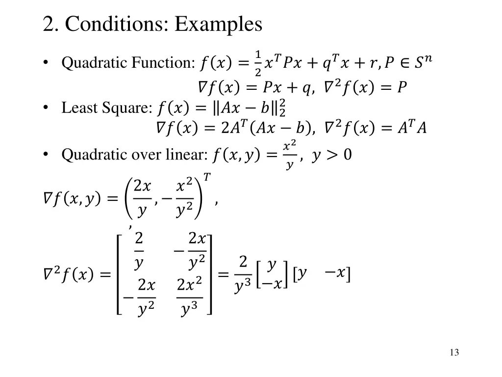 2 conditions examples