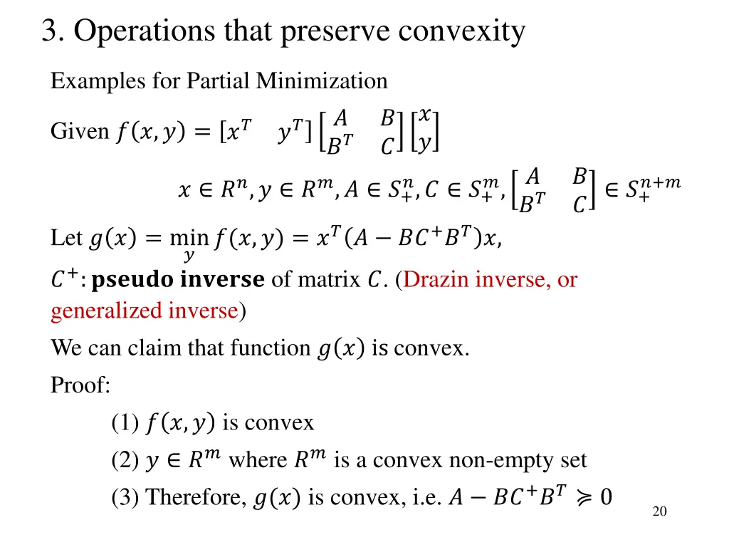 3 operations that preserve convexity