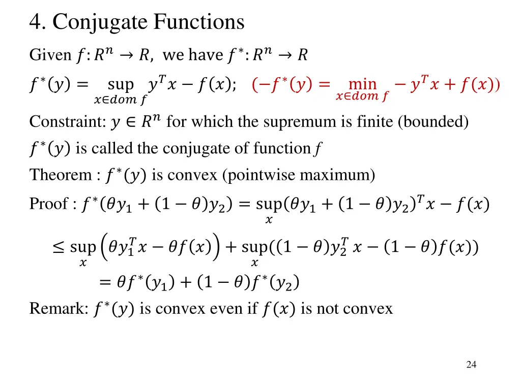 4 conjugate functions 1