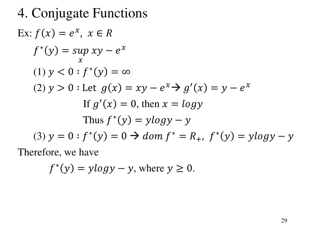 4 conjugate functions 4