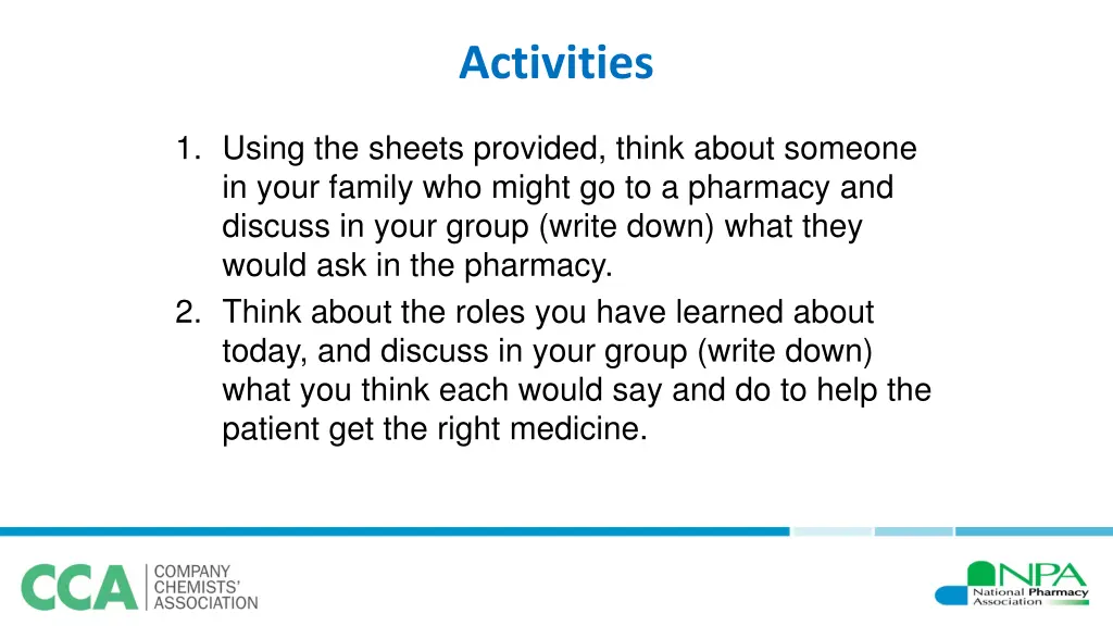 activities