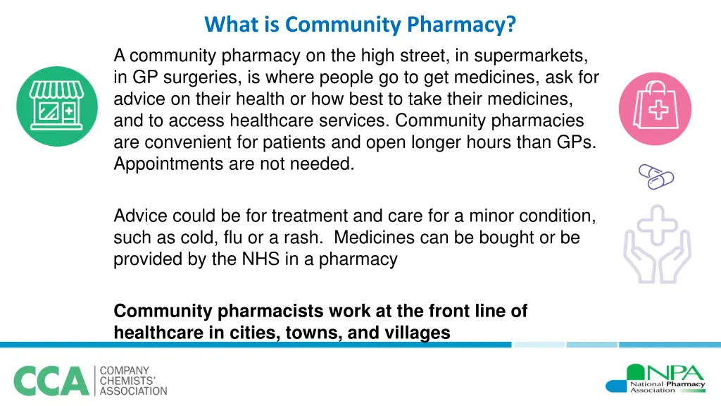 what is community pharmacy a community pharmacy