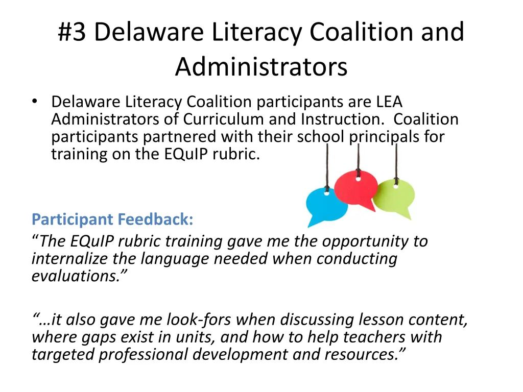 3 delaware literacy coalition and administrators