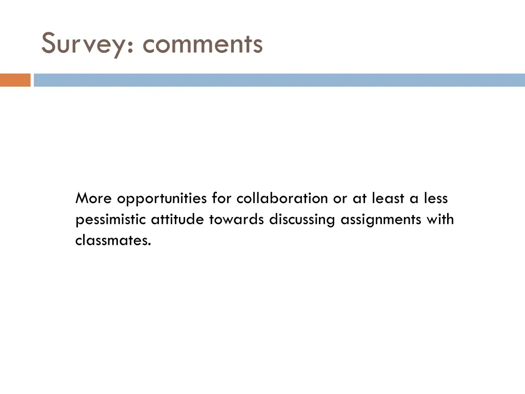 survey comments 1