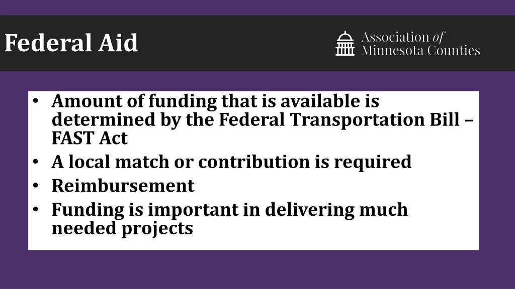 federal aid