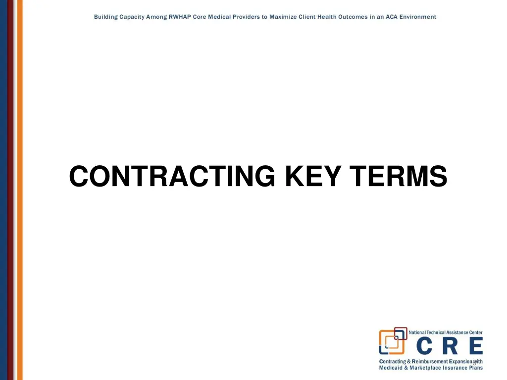 contracting key terms