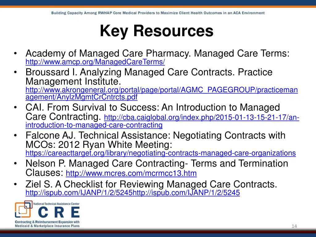 key resources