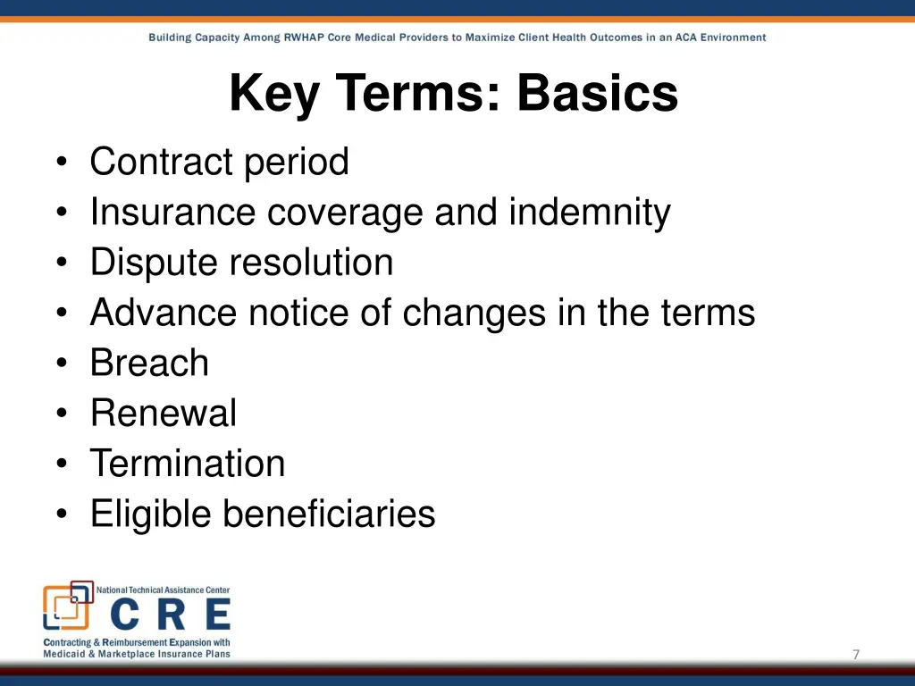 key terms basics contract period insurance