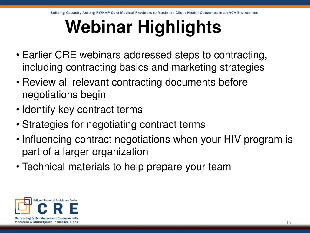 webinar highlights