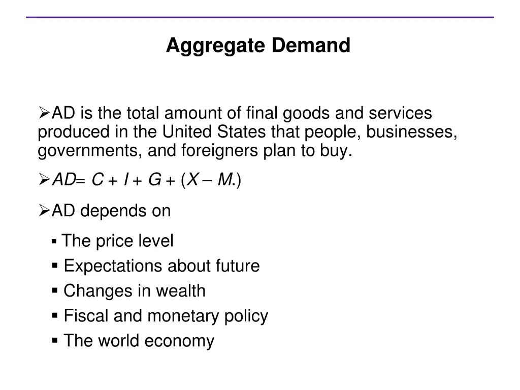aggregate demand
