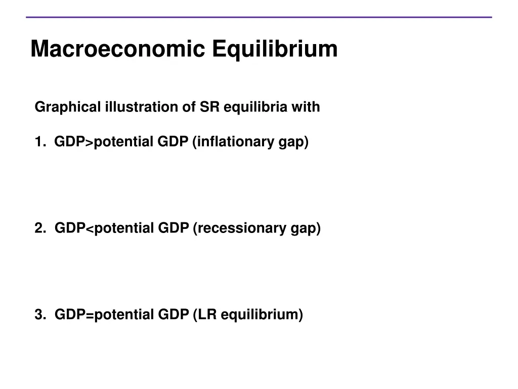 macroeconomic equilibrium 1