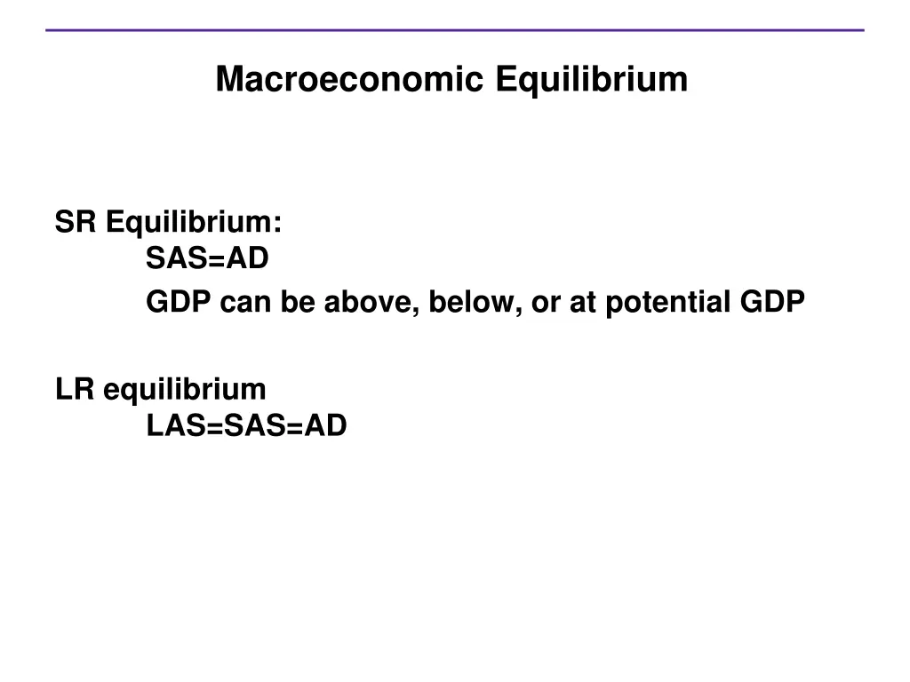 macroeconomic equilibrium