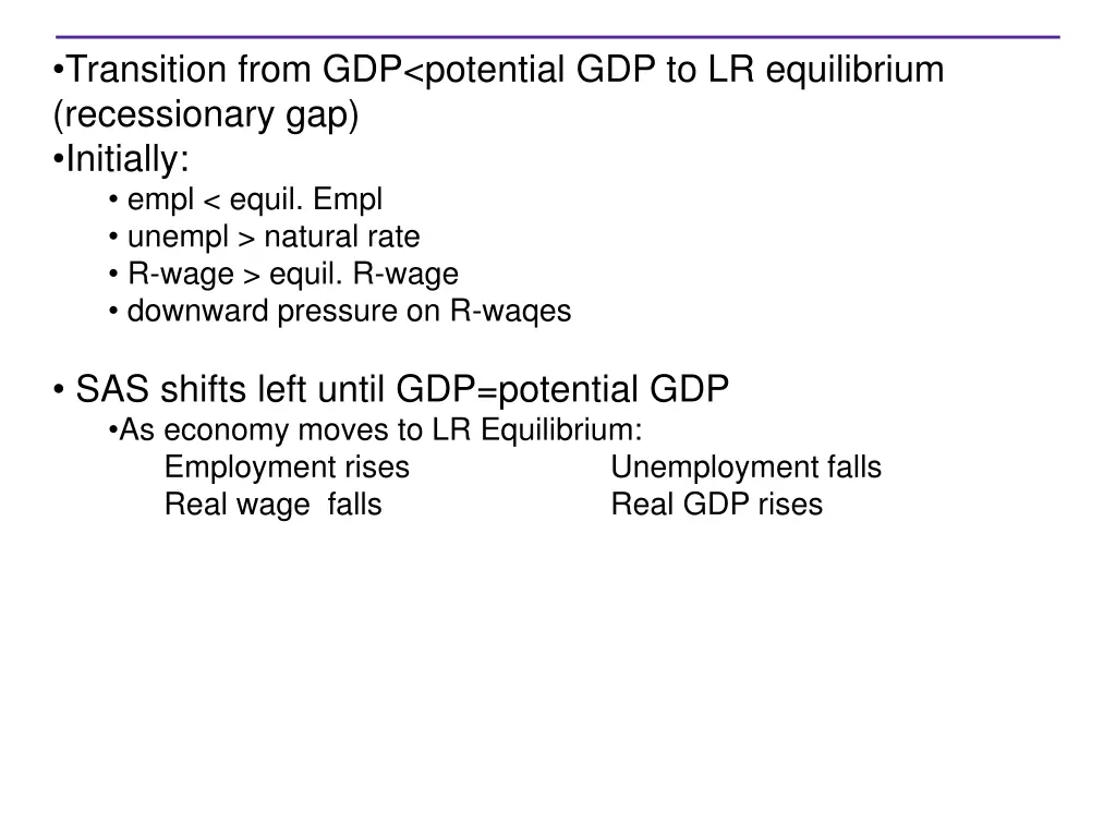 transition from gdp potential 1