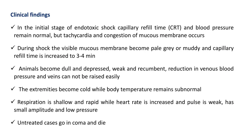 clinical findings