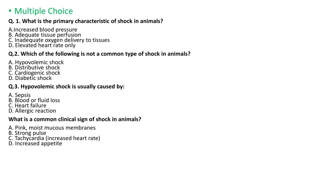 multiple choice q 1 what is the primary