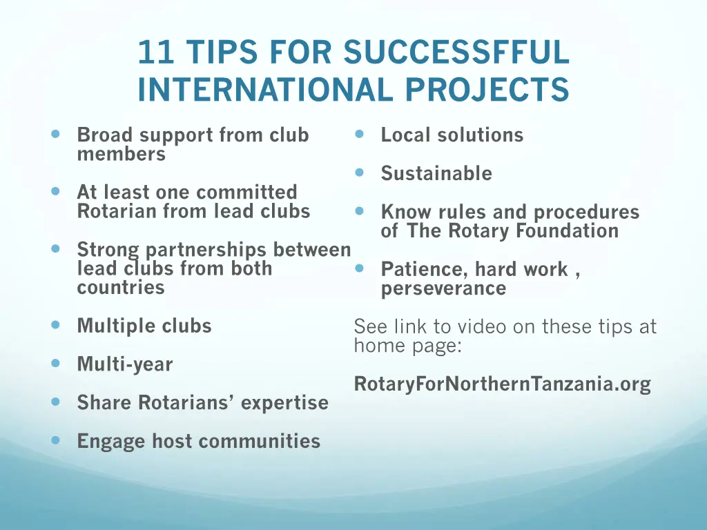 11 tips for successfful international projects