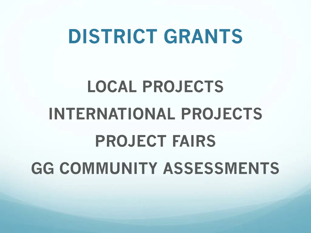 district grants