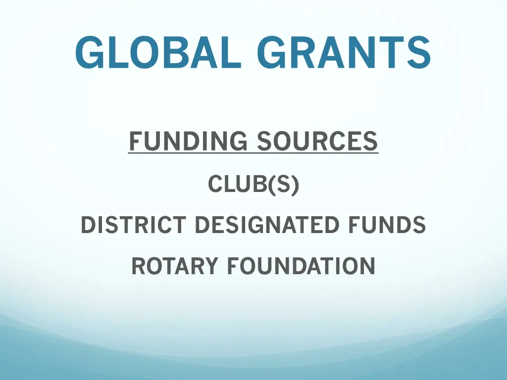 global grants