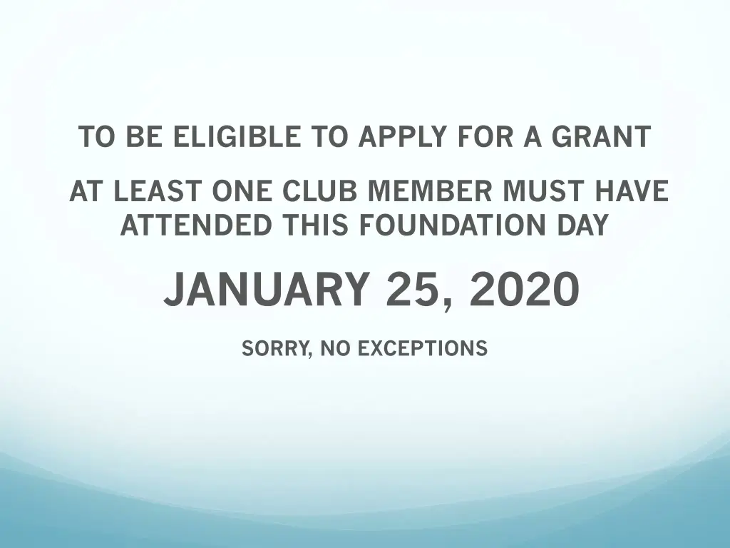 to be eligible to apply for a grant