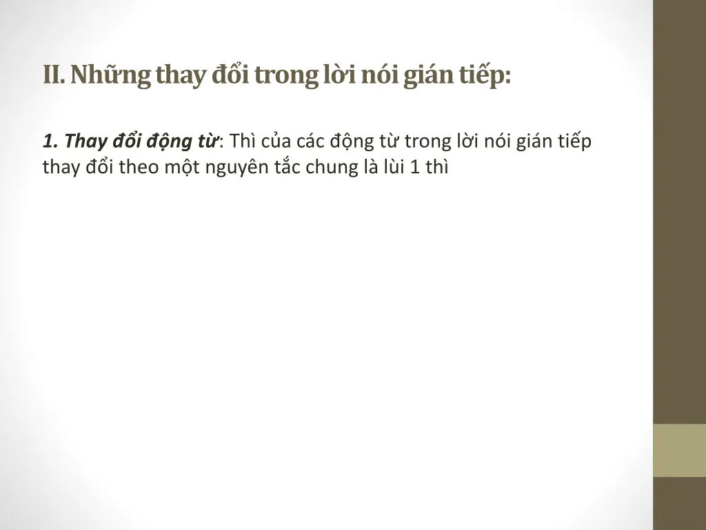 ii nh ng thay i trong l i n igi n ti p