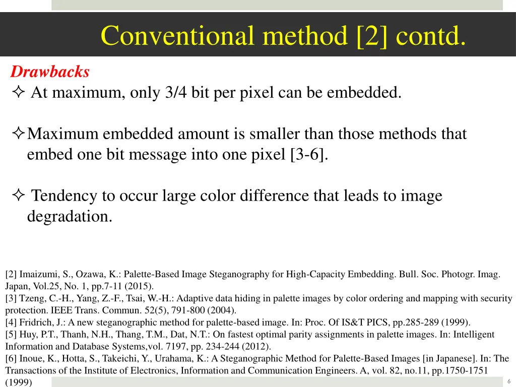 conventional method 2 contd