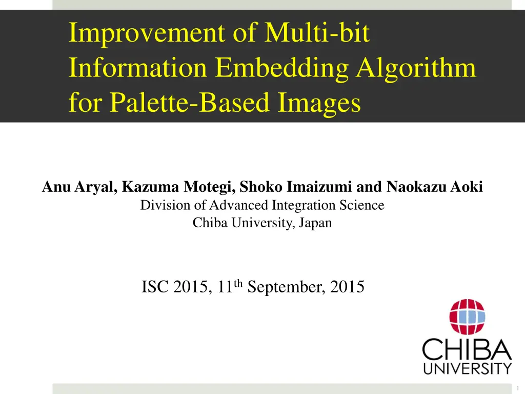 improvement of multi bit information embedding