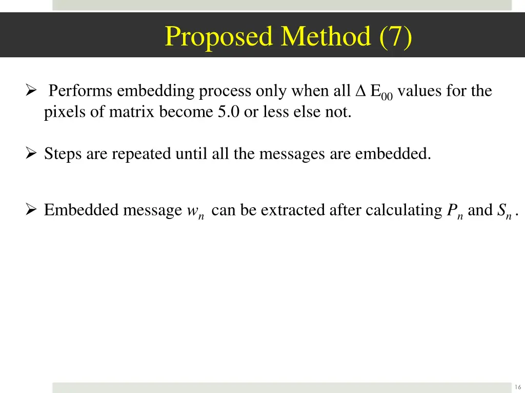 proposed method 7
