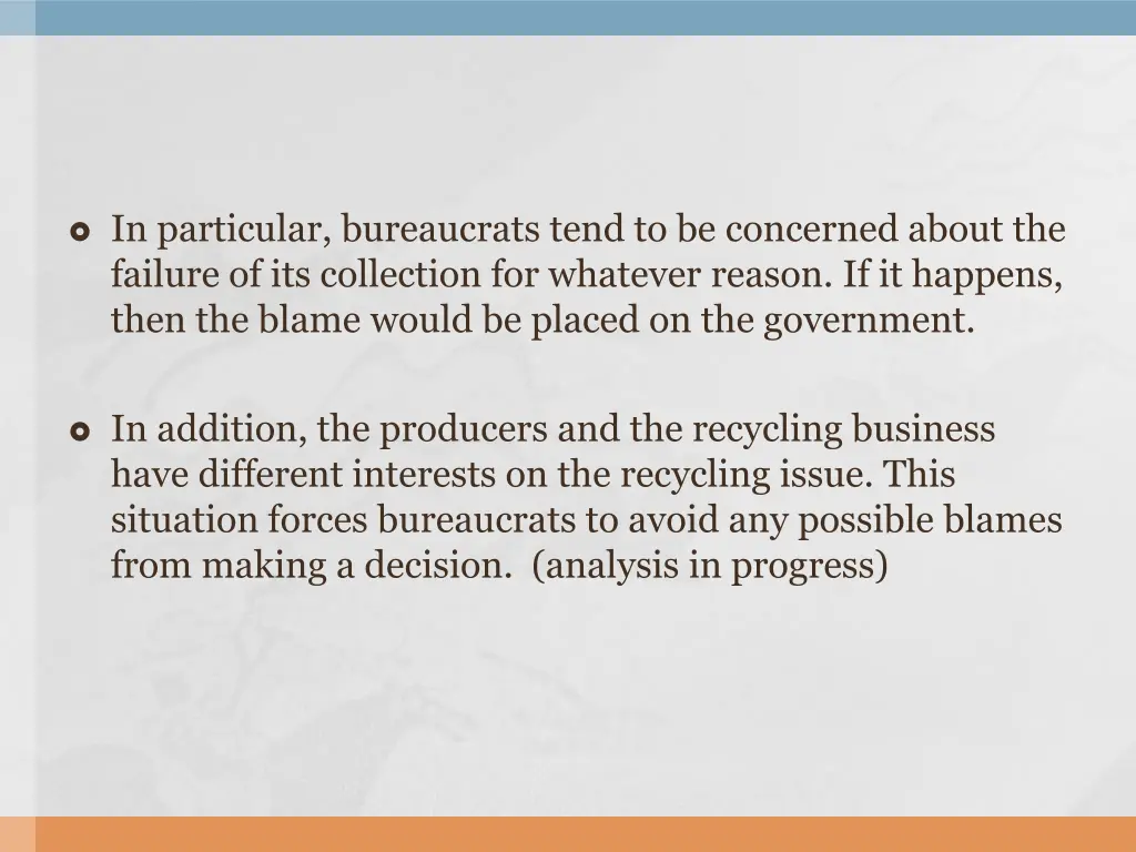 in particular bureaucrats tend to be concerned
